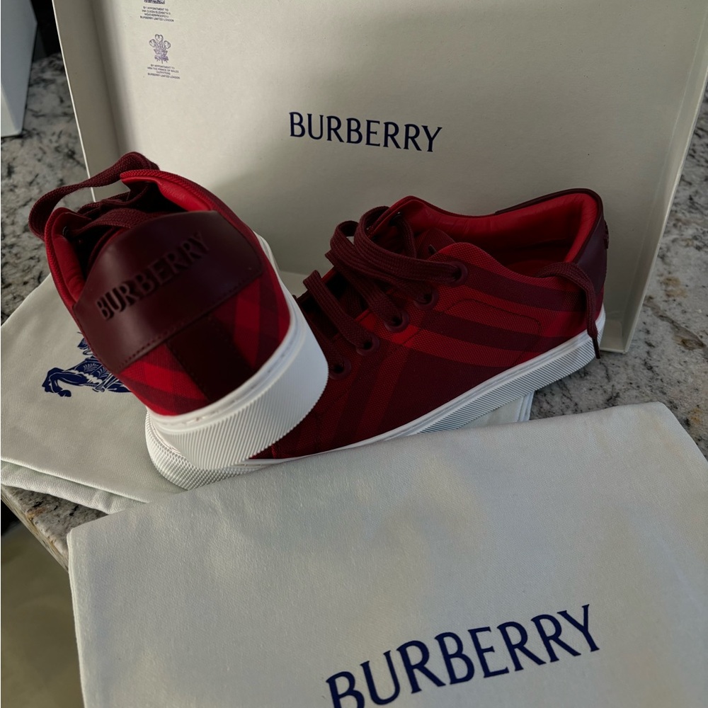 Burberry Red Sneakers